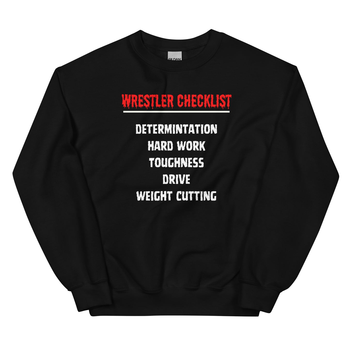 Wrestler Checklist Sweatshirt