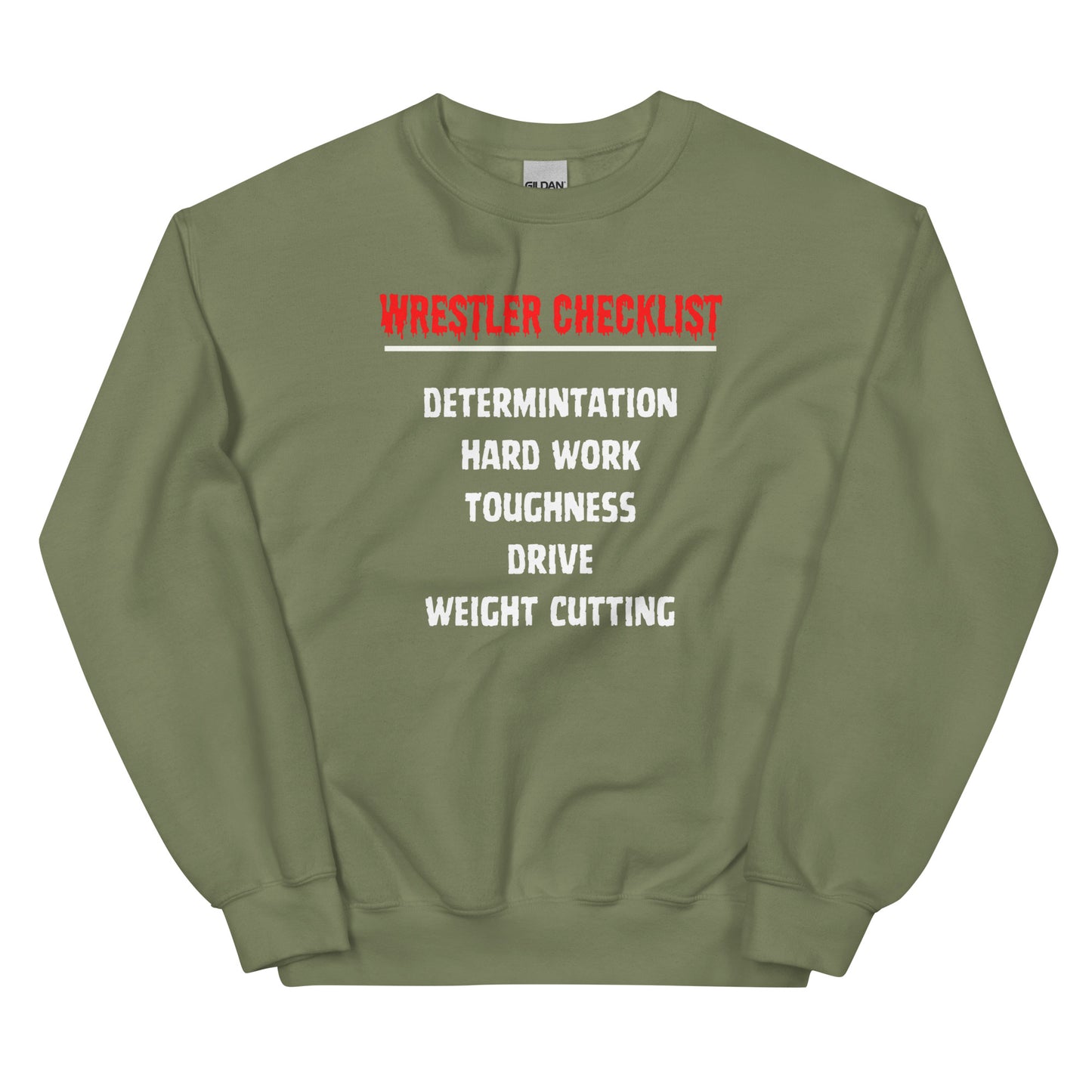 Wrestler Checklist Sweatshirt