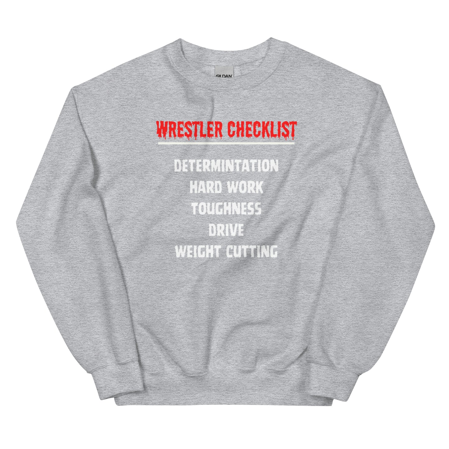 Wrestler Checklist Sweatshirt