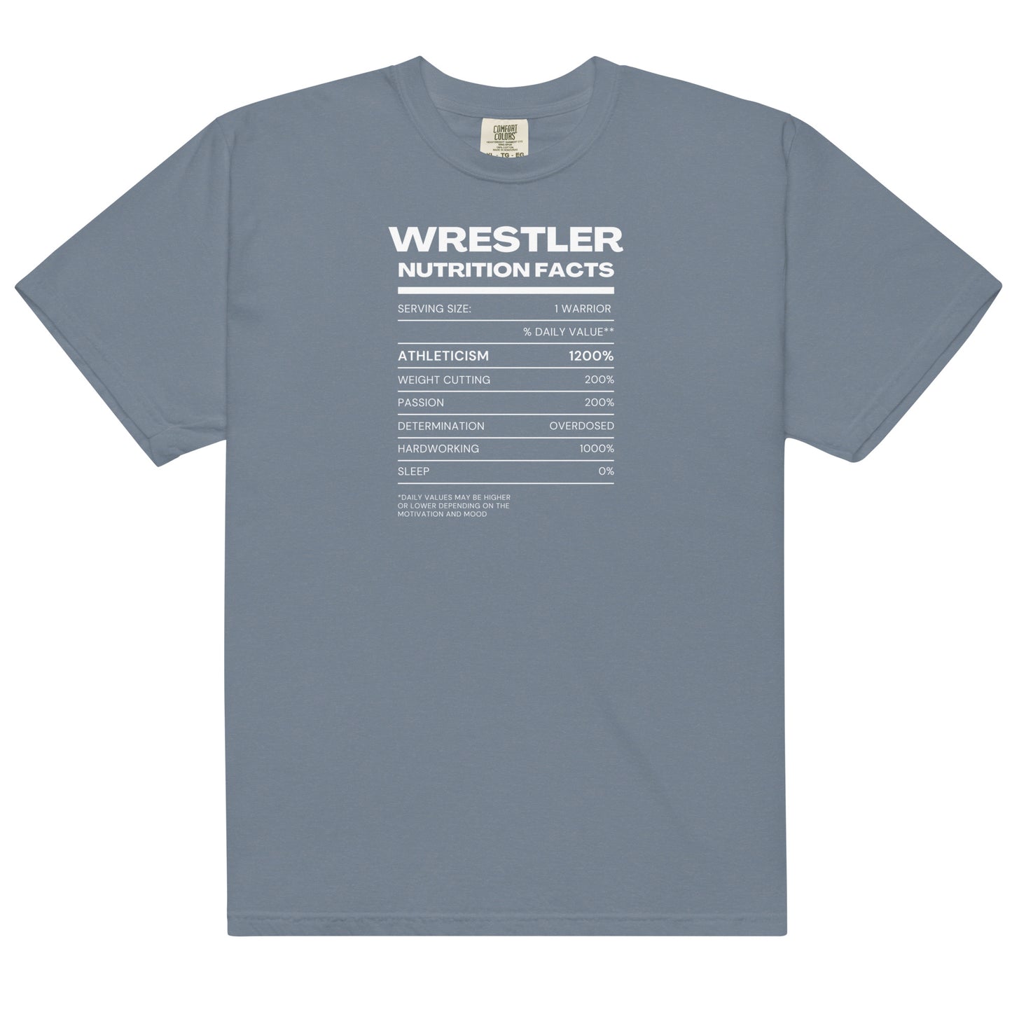 Wrestler Nutrition Facts Short Sleeve Tee