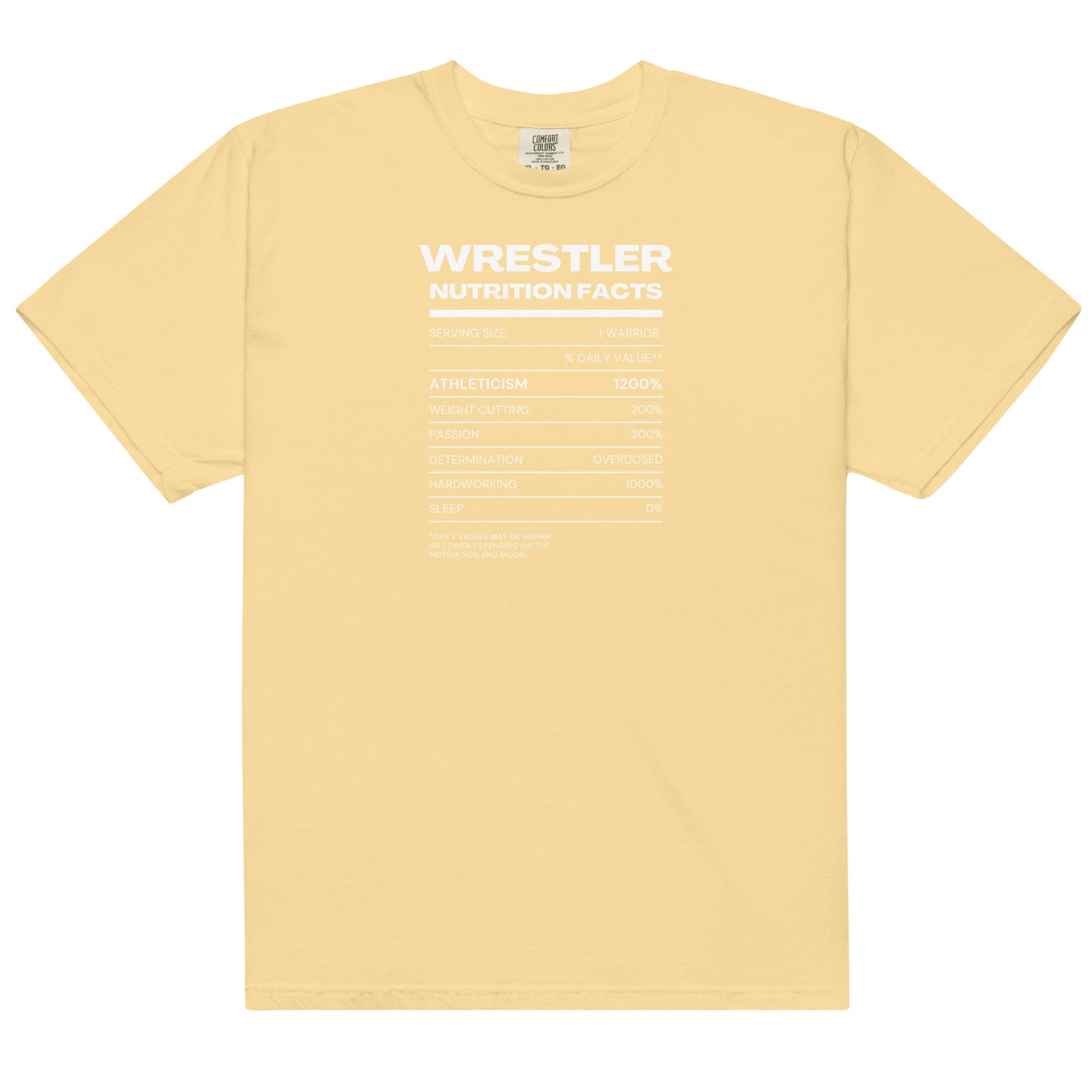Wrestler Nutrition Facts Short Sleeve Tee