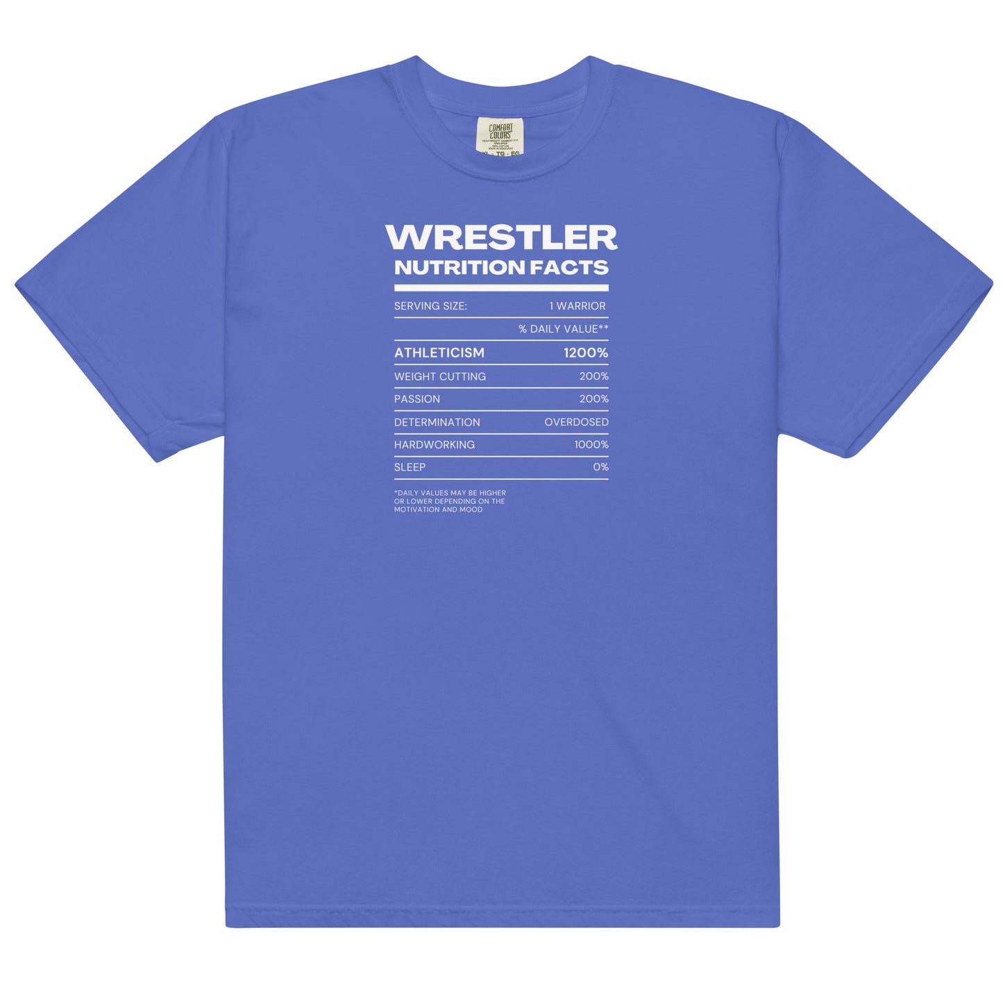 Wrestler Nutrition Facts Short Sleeve Tee