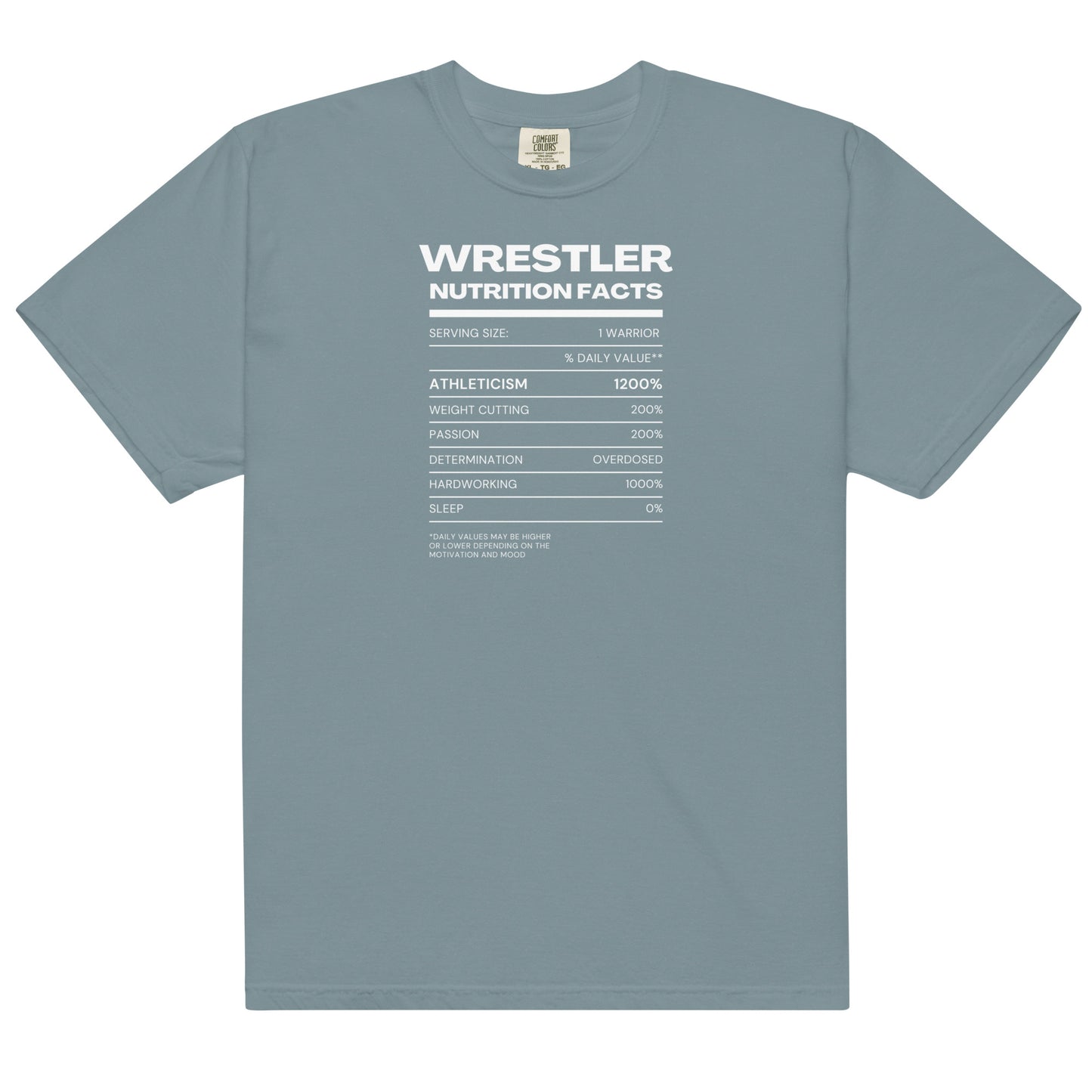 Wrestler Nutrition Facts Short Sleeve Tee