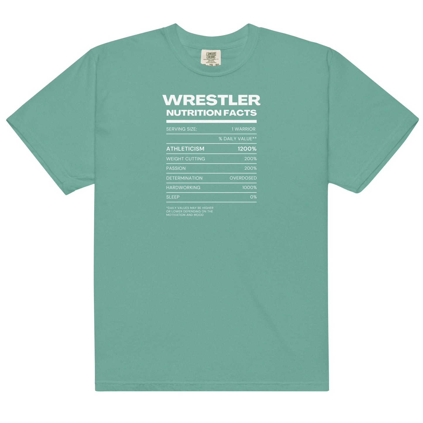 Wrestler Nutrition Facts Short Sleeve Tee