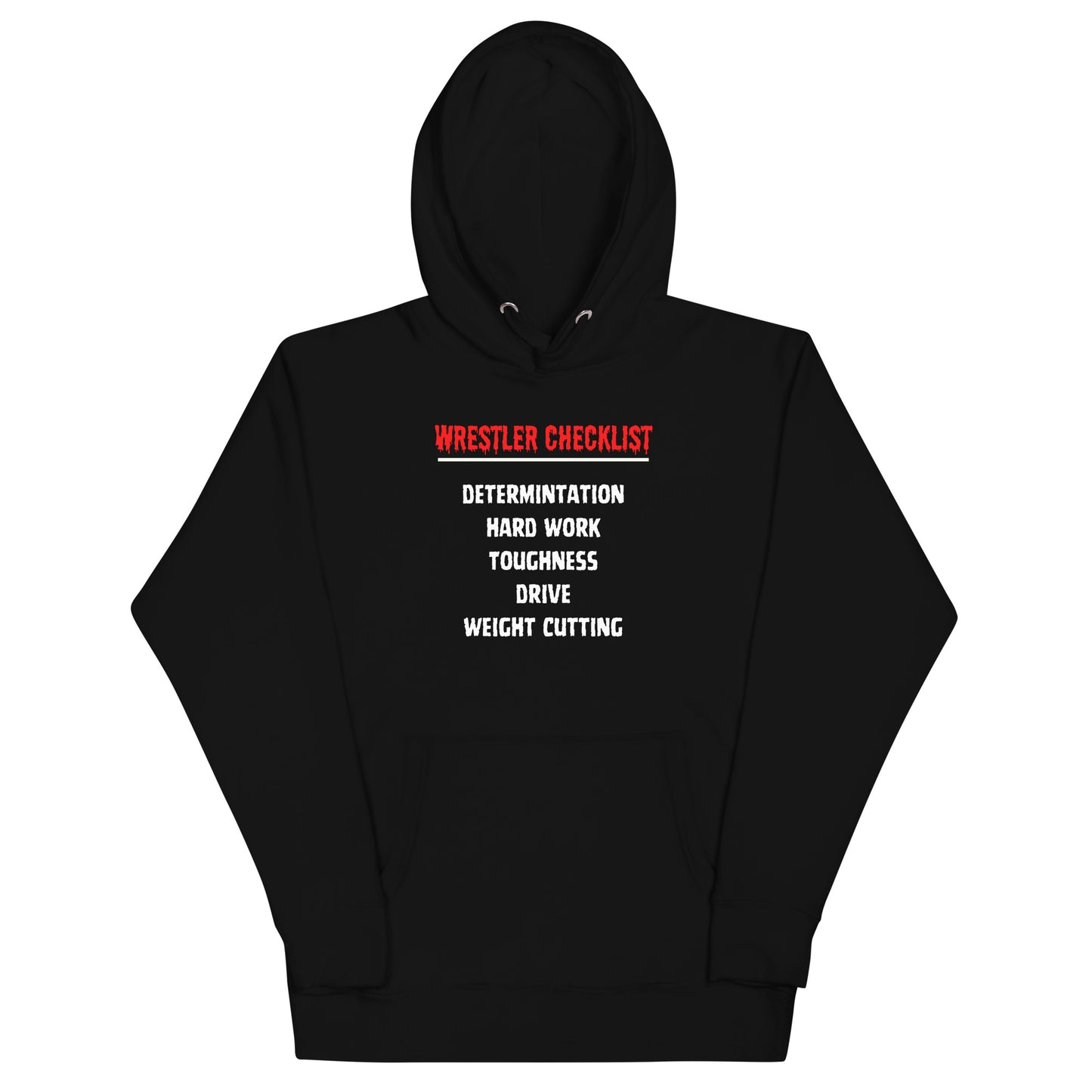Wrestler Checklist Hoodie