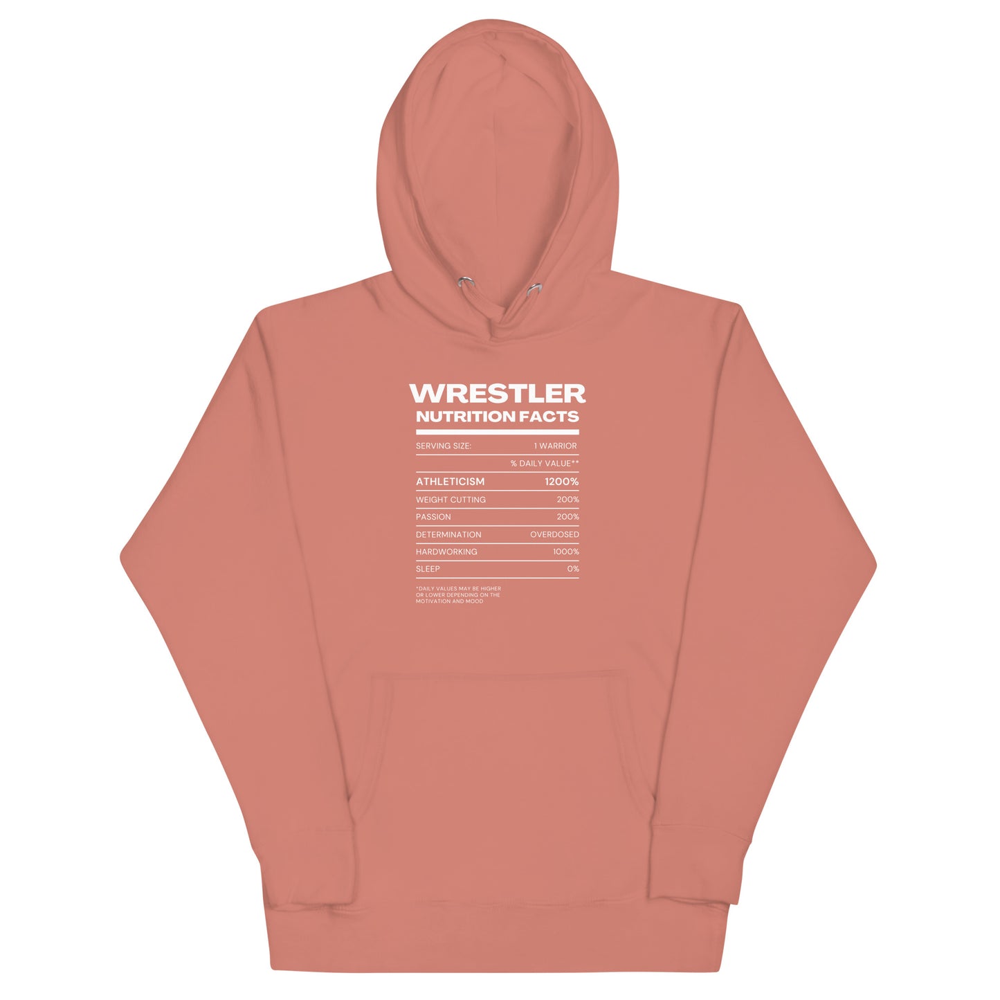 Wrestler Nutrition Facts Hoodie