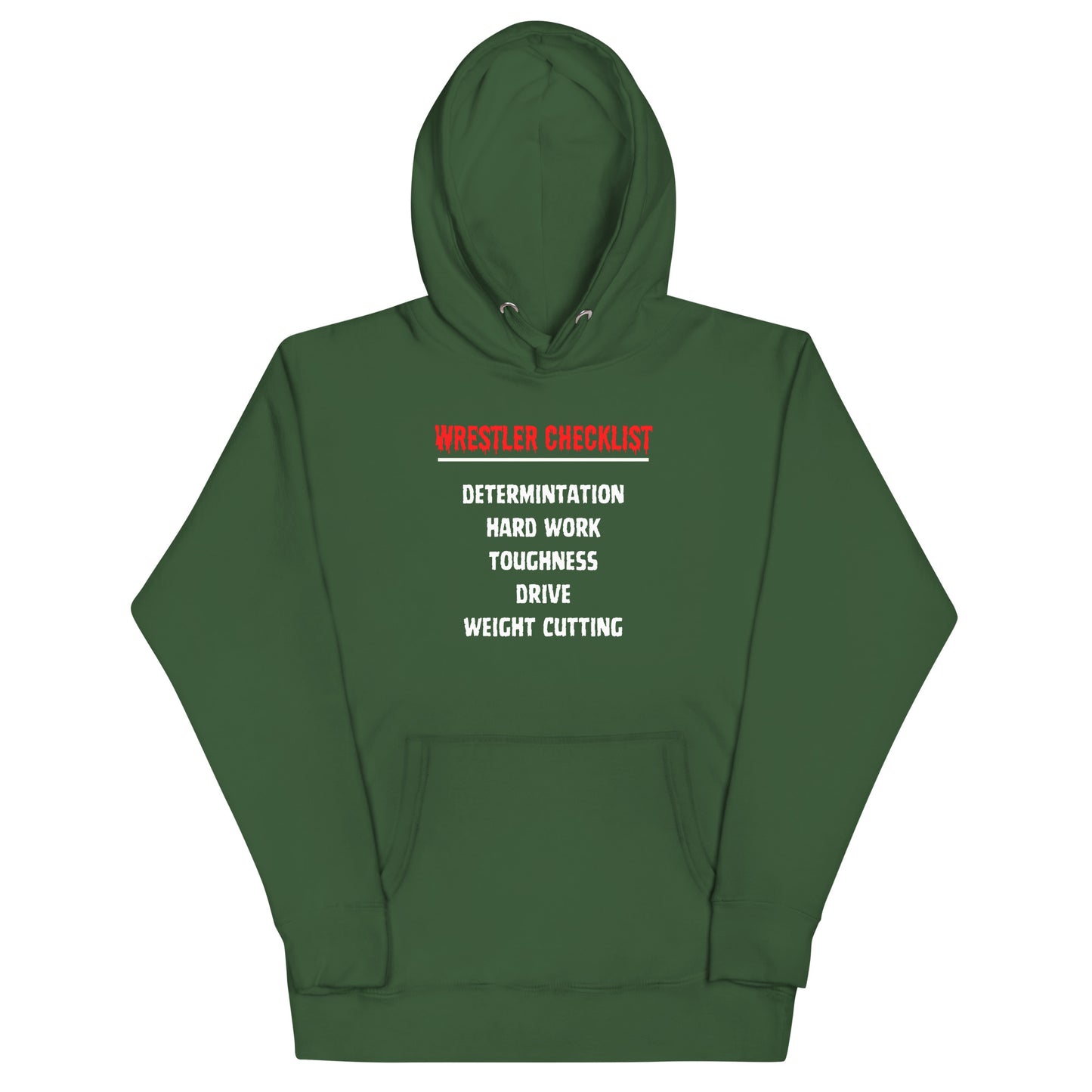 Wrestler Checklist Hoodie