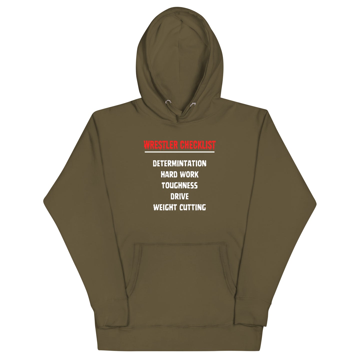 Wrestler Checklist Hoodie