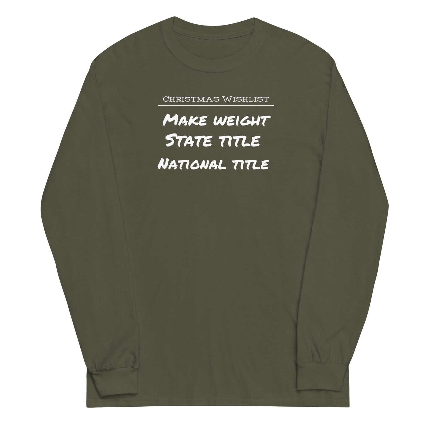 Christmas Wishlist Long Sleeve Shirt
