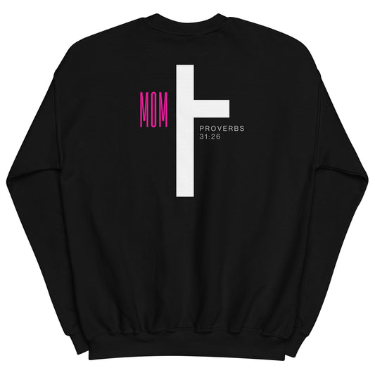 Wrestling Mom Cross Sweatshirt