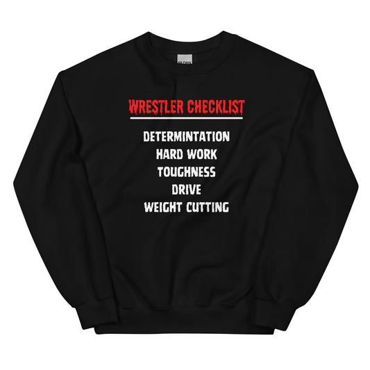 Wrestler Checklist Sweatshirt