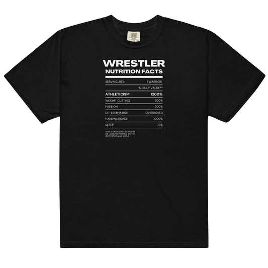 Wrestler Nutrition Facts Short Sleeve Tee