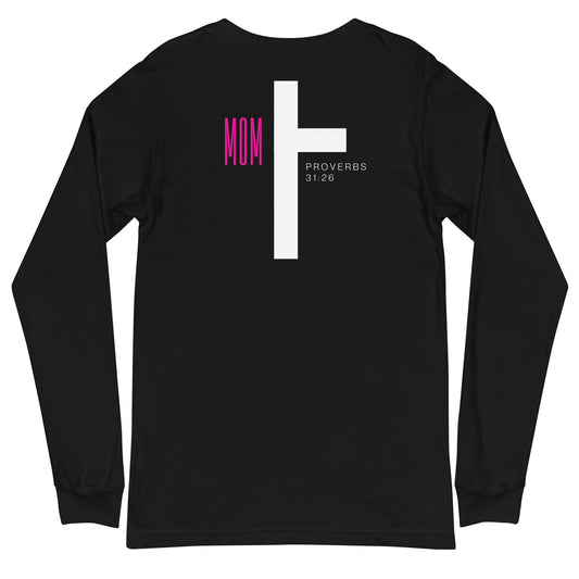 Wrestling Mom Cross Long Sleeve Tee