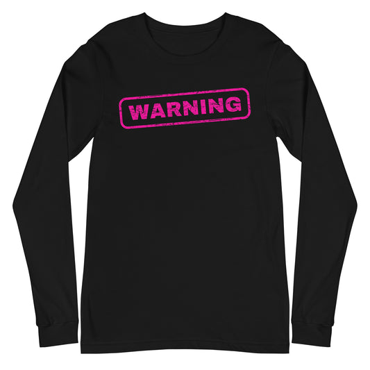 Warning Wrestling Mom Long Sleeve Tee