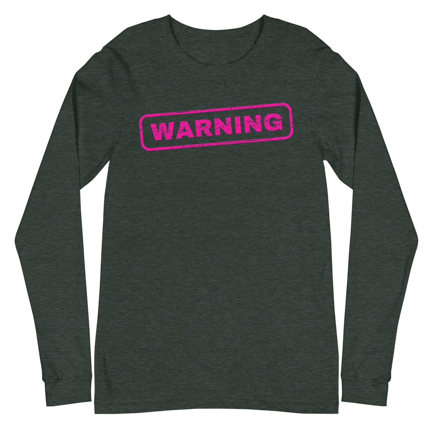 Warning Wrestling Mom Long Sleeve Tee