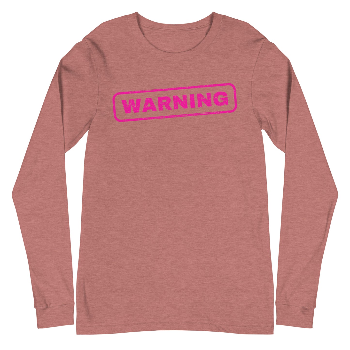 Warning Wrestling Mom Long Sleeve Tee