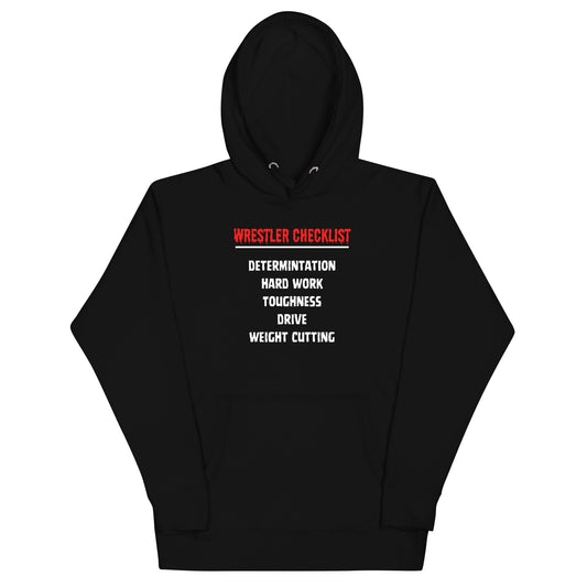 Wrestler Checklist Hoodie