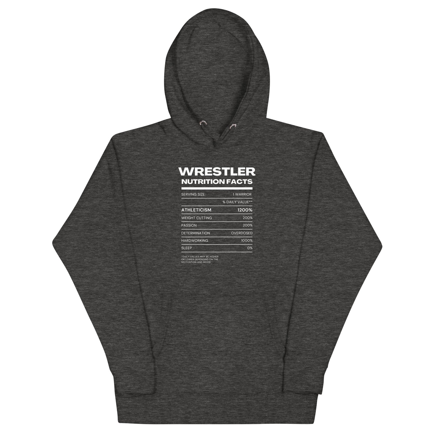 Wrestler Nutrition Facts Hoodie
