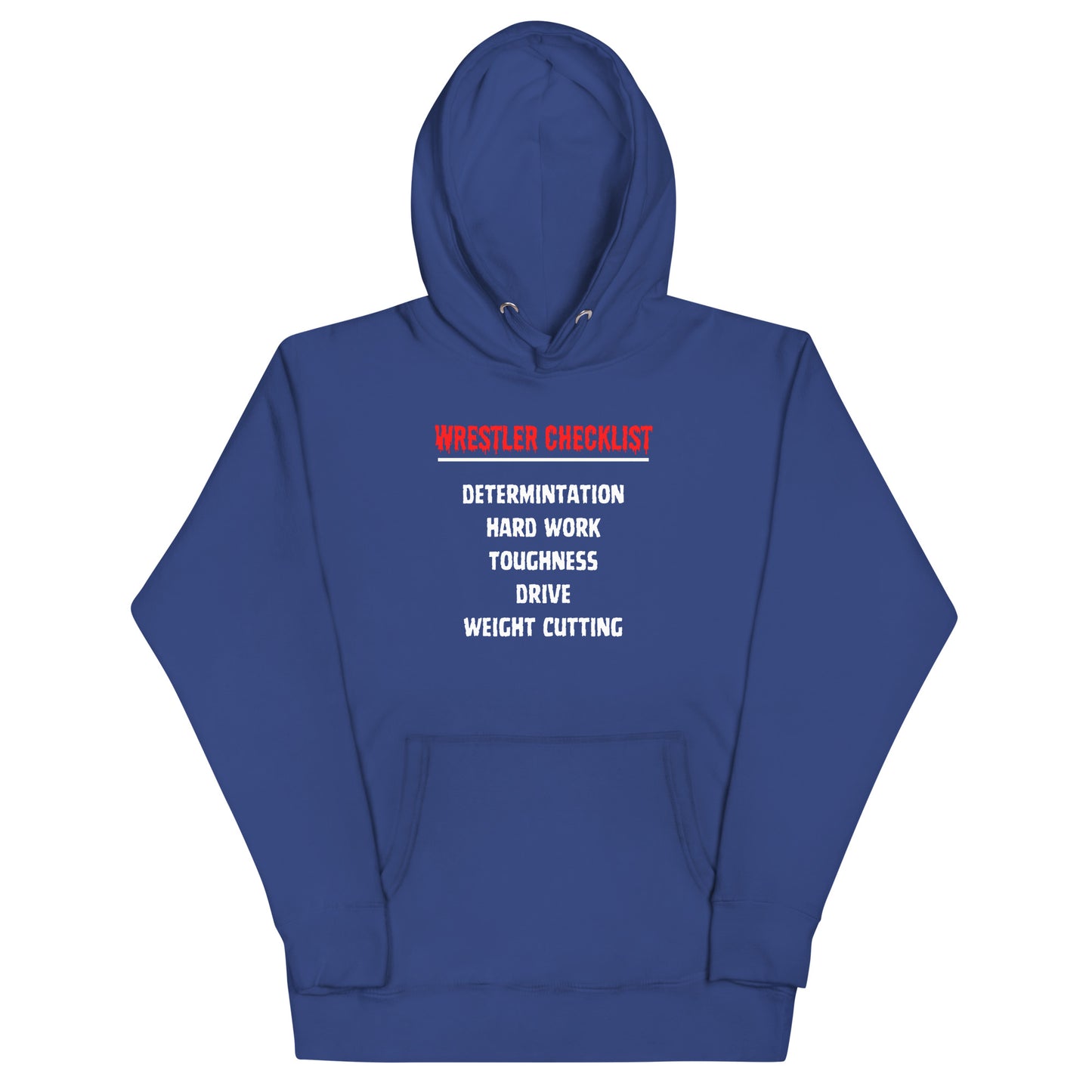 Wrestler Checklist Hoodie